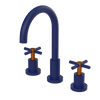 Rubinet Widespread Kitchen Set with LaSalle Spout Midnight Blue