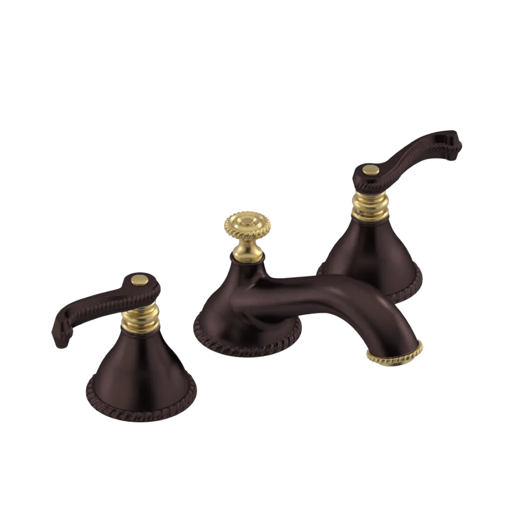 Rubinet Widespread Lav. Set. (less drain) Oil Rubbed Bronze