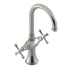 Rubinet Single Hole Dual Handle Lav. Set. (less drain) Satin Nickel
