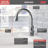 Delta Single Handle Pull-Down Kitchen Faucet with ShieldSpray