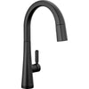 Monrovia Single Handle Pull-down Kitchen Faucet With TOUCH2O Technolo - Matte Black