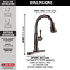 Delta Single Handle Pull-Down Kitchen Faucet with ShieldSpray