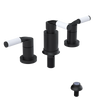 Rubinet Bidet Fitting with Spray, Diverter, and Vacum Breaker (Less Drain) Matt Black