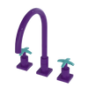 Rubinet Widespread Kitchen Set Purple Haze