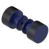 Rubinet Shower Door Knob (set) Midnight Blue