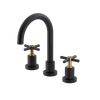 Rubinet Widespread Lav. Set. (less drain) Matt Black