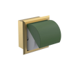 Rubinet RECESSED TOILET PAPER HOLDER Satin Brass