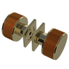 Rubinet Shower Door Knob (set) Natural Brass