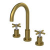 Rubinet Widespread Kitchen Set with LaSalle Spout Antique Brass Matt