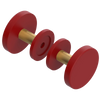 Rubinet Shower Door Knob (set) Maroon