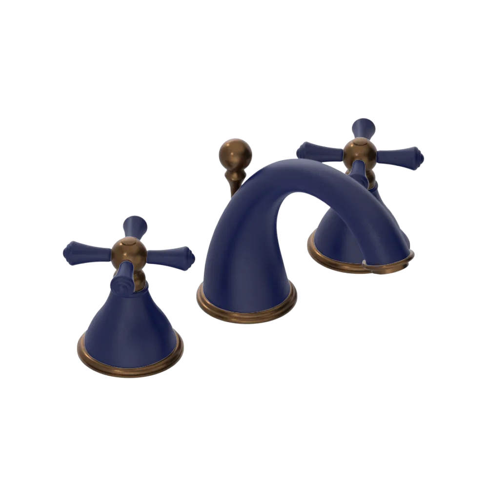 Rubinet Widespread Lav. Set. (less drain) Midnight Blue