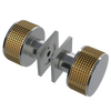 Rubinet Shower Door Knob (set) Satin Nickel