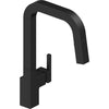 Junction Single Handle Pull-down Kitchen Faucet - Matte Black