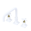 Rubinet Widespread Kitchen Set with Genesis Spout Matt White