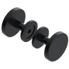 Rubinet Shower Door Knob (set) Matt Black