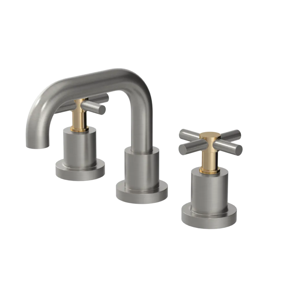 Rubinet Widespread Lav. Set. (less drain) Satin Nickel