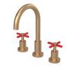 Rubinet Widespread Kitchen Set with LaSalle Spout Satin Gold