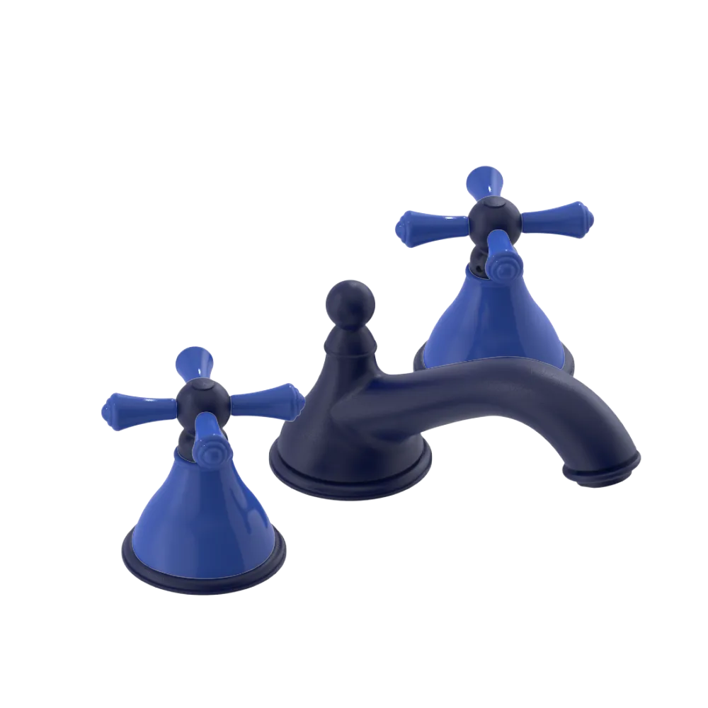 Rubinet Widespread Lav. Set. (less drain) Midnight Blue