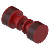 Rubinet Shower Door Knob (set) Maroon