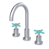 Rubinet Widespread Kitchen Set with LaSalle Spout Satin Chrome