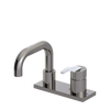 Rubinet 4" Centre Single Control Lav. Set. with Genesis spout (less drain) Polished Nickel