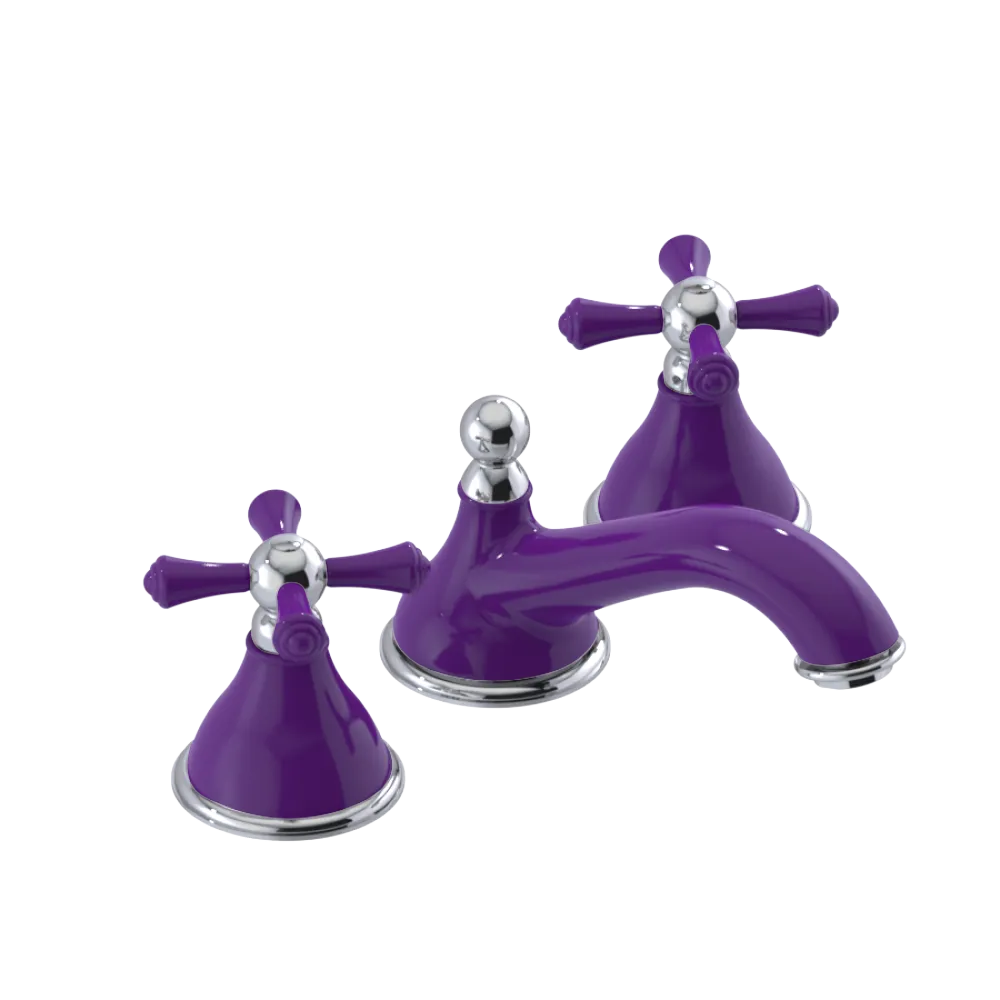 Rubinet Widespread Lav. Set. (less drain) Purple Haze