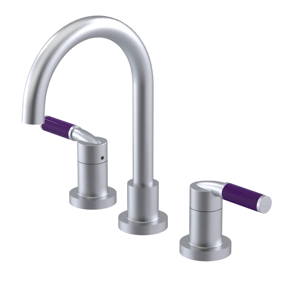 Rubinet Widespread Lav. Set. (less drain) Satin Chrome