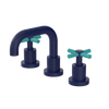Rubinet Widespread Lav. Set. (less drain) Midnight Blue