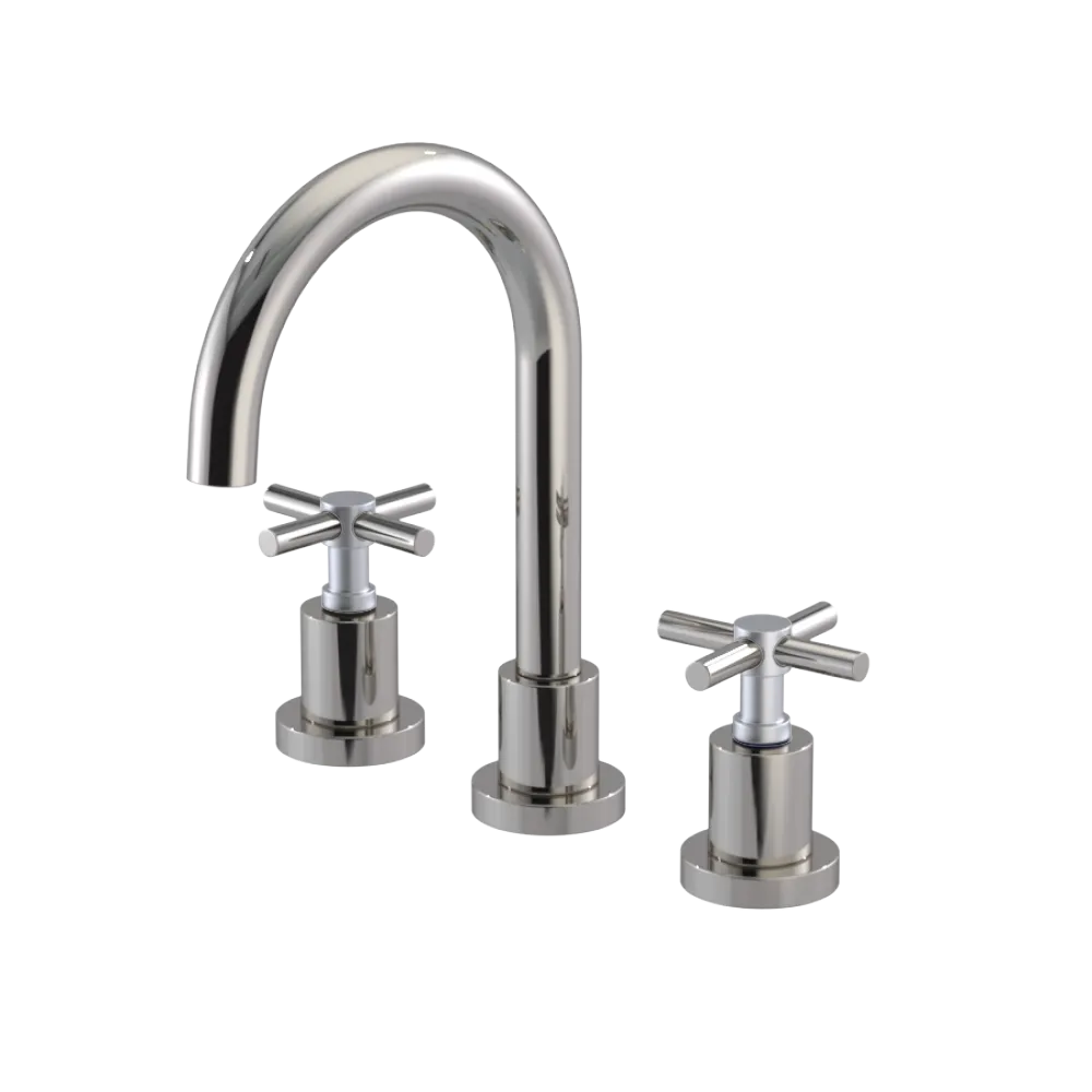 Rubinet Widespread Lav. Set. (less drain) Polished Nickel