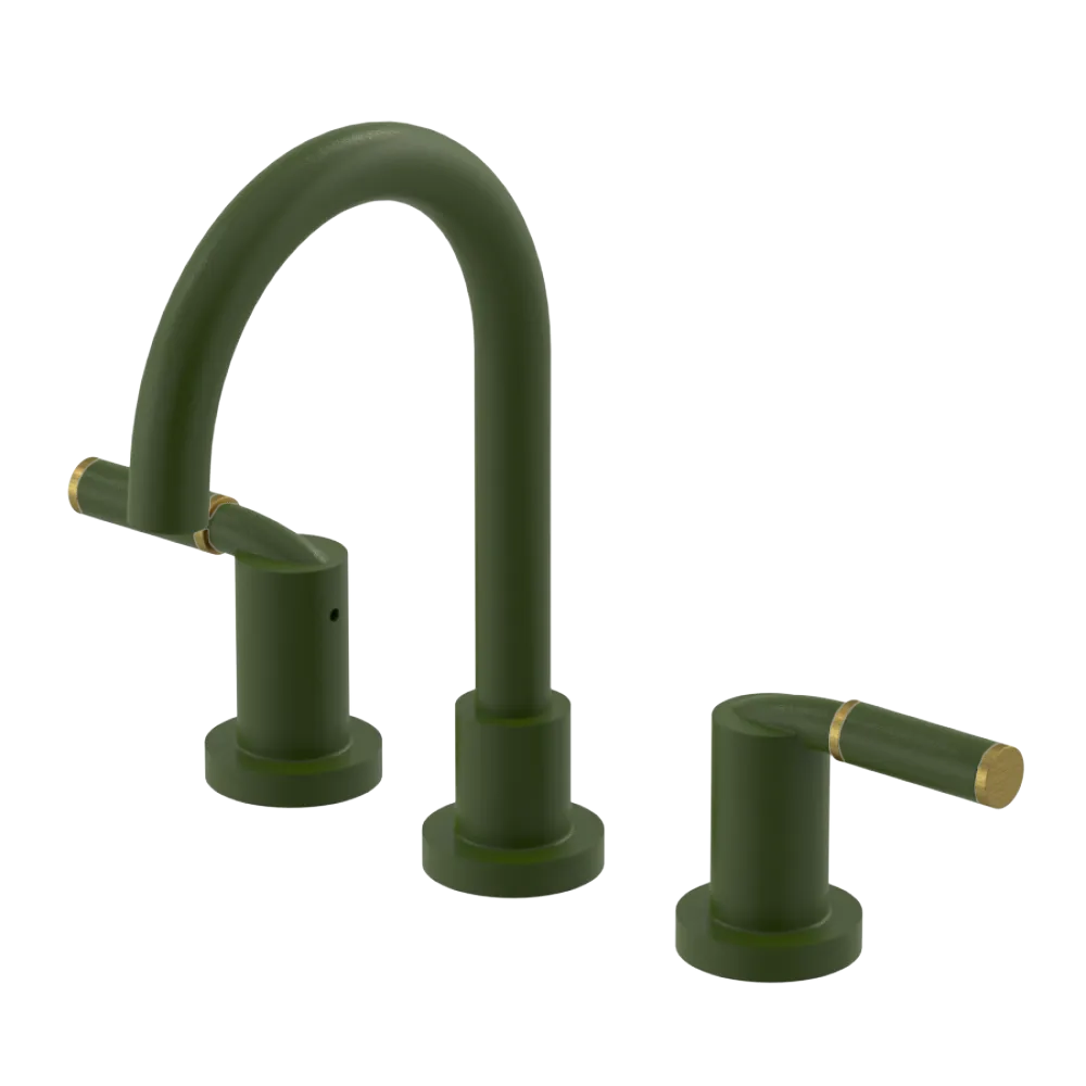 Rubinet Widespread Lav set (less drain) Green Envy