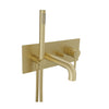 Baril Wall-mounted tub faucet with hand shower