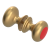 Rubinet Shower Door Knob (set) Satin Gold
