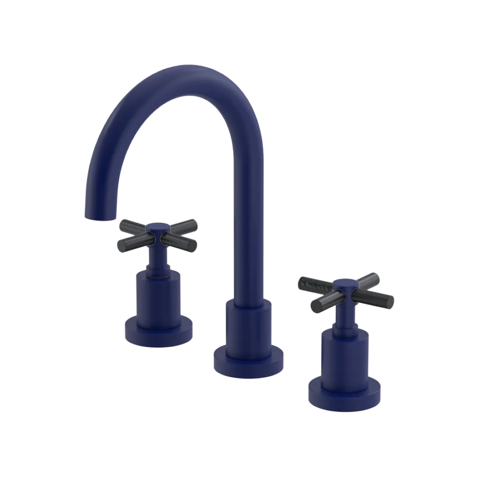 Rubinet Widespread Lav. Set. (less drain) Midnight Blue