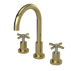 Rubinet Widespread Kitchen Set with LaSalle Spout Natural Brass