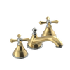Rubinet Widespread Lav. Set. (less drain) Satin Brass