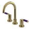 Rubinet Widespread Lav. Set. (less drain) Natural Brass