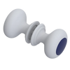 Rubinet Shower Door Knob (set) Matt White