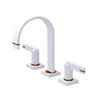 Rubinet Widespread Lav. Set. (less drain) Matt White