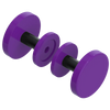 Rubinet Shower Door Knob (set) Purple Haze