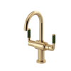 Rubinet Single Hole Dual Handle Lav. Set. (less drain) Gold