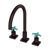 Rubinet Widespread Kitchen Set Oil Rubbed Bronze
