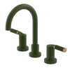 Rubinet Widespread Lav. Set. (less drain) Green Envy