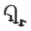 Rubinet Widespread Lav. Set. (less drain) Matt Black