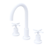 Rubinet Widespread Kitchen Set with LaSalle Spout Matt White