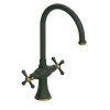 Rubinet Two Handle Single Hole Kitchen Set Green Envy