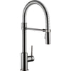Trinsic Single Handle Pull-down Kitchen Faucet With Spring Spout - Black Stainless