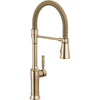 Renaldi Single-handle Pull-down Spring Kitchen Faucet - Lumicoat Champagne Bronze