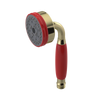 Rubinet 3 Function Hand Held Shower Only Natural Brass
