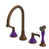 Rubinet Widespread Kitchen Set with Hand Spray Oil Rubbed Bronze