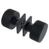 Rubinet Shower Door Knob (set) Matt Black